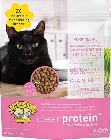 Dr. Elsey's cleanprotein Pork Cat Kibble 2 lb. Bag