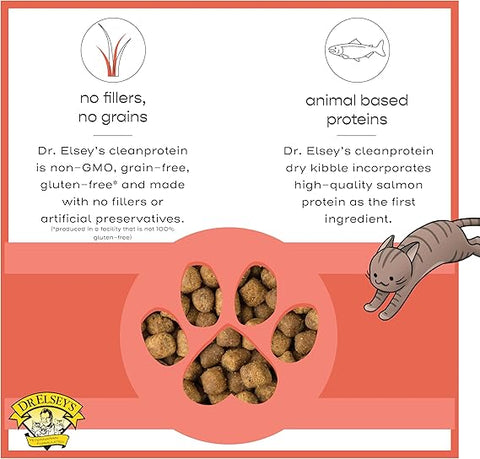 Dr. Elsey'S Cleanprotein Salmon Formula Dry Cat Food, 2 Pound (Pack of 1)