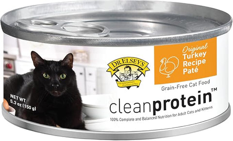 Dr. Elsey's cleanprotein Wet Cat Food Pate Various Flavors, 5.3 oz Can (Pack of 24) (Turkey)