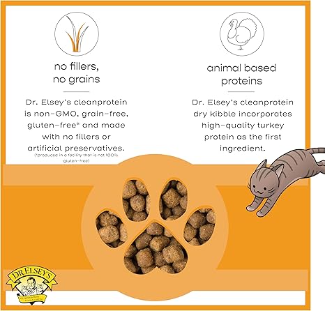 Dr. Elsey's cleanprotein Turkey Cat Kibble 6.6 lb Bag