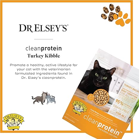 Dr. Elsey's cleanprotein Turkey Cat Kibble 6.6 lb Bag