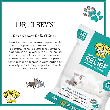 Dr. Elsey's R&R Stress-Reducing Clumping Clay Cat Litter 18 lb. Bag